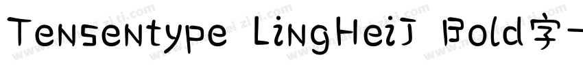 Tensentype LingHeiJ Bold字字体转换
